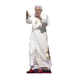 Figurine en carton Le pape Benoit XVI Joseph Aloisius Ratzinger 180 cm