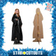 figurine en carton taille réelle Ginny Weasley avec baguette magique uniforme Griffondor 168 CM