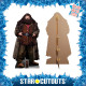figurine carton taille réelle Hagrid Rubeus manteau de fourrure main à la ceinture