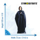 Figurine en carton taille réelle Severus Rogue / Snape en tenue de sorcier Film Harry Potter 183 CM