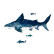 Stickers - Requin - Hauteur 92,7 cm