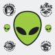 Stickers - Alien - Hauteur 92,7 cm