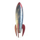 Figurine en carton Fusée de l'espace Retro Rocket style de 1950- 186 cm