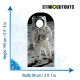 Figurine en carton passe tête Buzz Aldrin astronaute sur la lune -Haut 194 cm