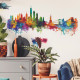 Stickers - New York City Multicolore - Hauteur 93 cm