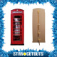Figurine en carton Cabine téléphonique anglaise rouge Londres -Haut 191 cm
