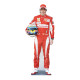 Figurine en carton Fernando Alonso avec combinaison rouge et casque de pilote -Haut 169cm
