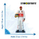 Figurine en carton Lewis Hamilton en tenue de pilote formule 1 -Haut 176cm