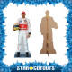 Figurine en carton Lewis Hamilton en tenue de pilote formule 1 -Haut 176cm