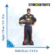 Figurine en carton Daniel Ricciardo tenue et casque de pilote -Haut 178cm