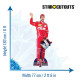 Figurine en carton Sebastian Vettel combinaison et casque pilote formule 1 -Haut 183cm