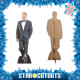Figurine en carton Valtteri Bottas costume à carreau et noeud papillon -Haut 176cm
