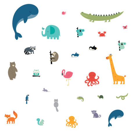 Stickers - Animaux - Hauteur 44,1 cm