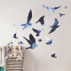 Stickers - Oiseaux Bleus - Hauteur 92,71 cm
