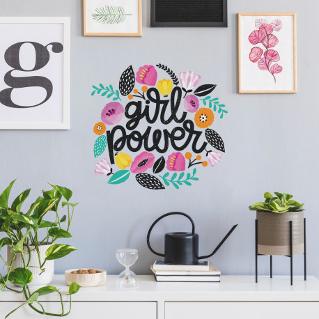 Stickers - Girl Power - Hauteur 46,36 cm