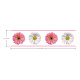 Frise adhésive - Florale Rose - Longueur 22,86 cm