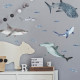 Stickers - Requins - Hauteur 44,1 cm