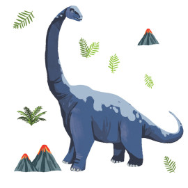Stickers - Brachiosaures Dinosaure - Hauteur 92,71 cm