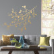 Stickers - Branches De Feuilles D'Or - Hauteur 92,71 cm