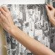 Papier peint auto-adhésif - Grandes Villes Noirs Et Blancs - 5.75 m x 45 cm