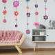 Stickers - Fleurs suspendues - Hauteur 45,7 cm