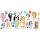 Stickers - La Famille Bluey Et Ses Amis - Hauteur 19,5 cm