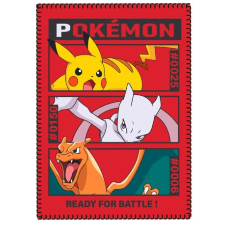 Plaid Pokémon - Prêt Pour La Bataille - Rouge