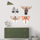 Stickers - Papillons, Cerfs - Hauteur 92.71 cm