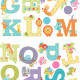 Stickers - Alphabet En Forme D'Animaux - Hauteur 45,7 cm