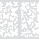 Stickers - Papillons Dorés Qui Volent - Hauteur 45,7 cm