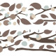 Stickers - Branches Noires - Hauteur 22,9 cm