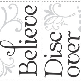 Stickers - Dream Believe Discover - Hauteur 45,7 cm