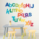 Stickers - Alphabet Multicolore - Hauteur 92.71 cm