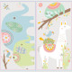 Stickers -Petits Animaux Tribales - Hauteur 22,9 cm
