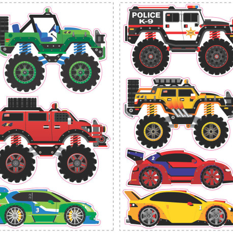 Stickers - Voitures & Camions - Hauteur 45,7 cm