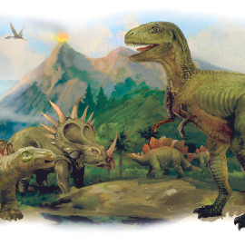 Stickers - Dinosaures Géants - Hauteur 45,7 cm