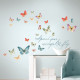 Stickers - Papillons Avec Textes - Hauteur 22,9 cm