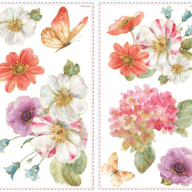 Stickers - Bouquets De Fleurs - Hauteur 45,7 cm