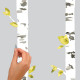 Stickers - Bandes Florales Vertes - Hauteur 45,7 cm