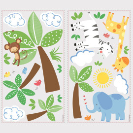 Stickers - Amis De La Jungle - Hauteur 45,7 cm