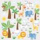 Stickers - Amis De La Jungle - Hauteur 45,7 cm