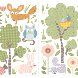 Stickers - Animaux Dans Les Bois - Hauteur 45,7 cm