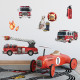 Stickers - Troupe De Pompiers- Hauteur 45,7 cm
