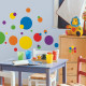 Stickers - Points Multicolores - Hauteur 45,7 cm