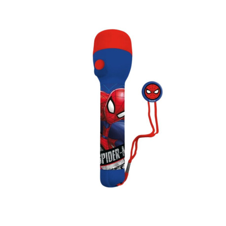 Lampe de Poche - Spider Man - Rouge et Bleu - 21 cm