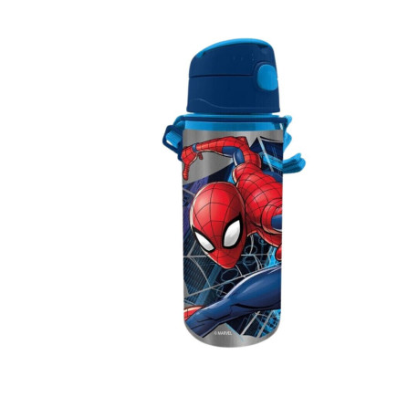 Gourde Bouchon Bleu Spiderman - 500 ml