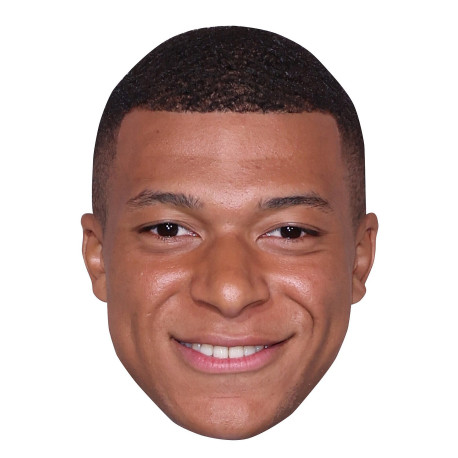 Masque en carton 2D Kylian MBAPPE 2-Footballeur-Taille A4