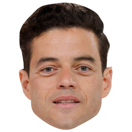 Masque en carton 2D Rami Malek -Acteur-Taille A4