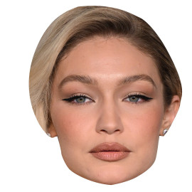 Masque en carton 2D Gigi Hadid -Mannequin-Taille A4