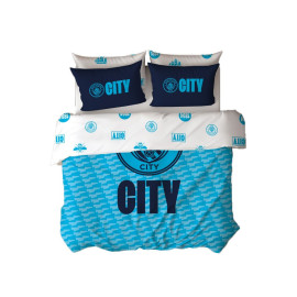 Parure de lit double - Manchester City - 200 cm x 200 cm